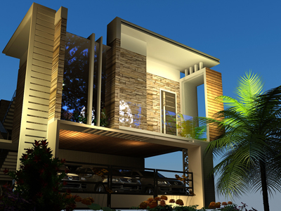 Home Elevations Bangalore Mamre Oaks 3d Architectural